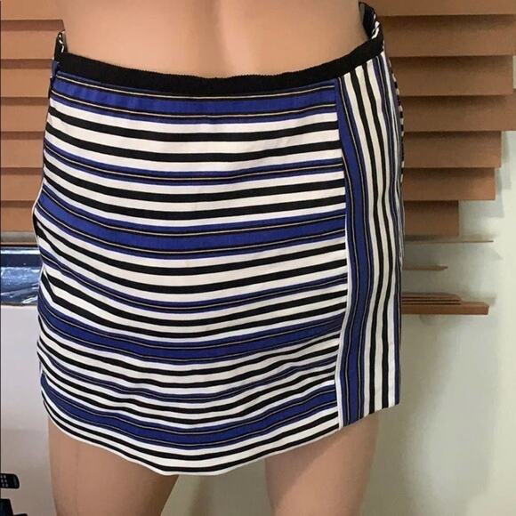 NWT MAJE STRIPED MINI SKIRT SIZE 34 - Picture 2 of 6